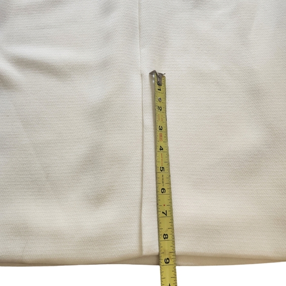 L'agence Exclusively for Intermix - Ivory Sleeveless Sheath Bodycon Dress Sz 4 - Picture 10 of 12